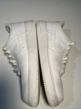 Nike Air Force 1 '07 triple-white low-top, men’s size 12